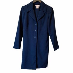 Vintage navy blue blazer jacket size 5 EUC